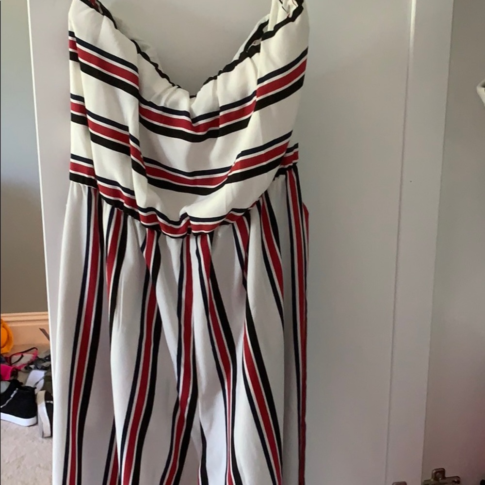 Striped jumpsuit